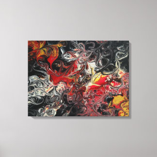 24x18キャンバス上の絵画ファイアバーストアクリル キャンバスプリント