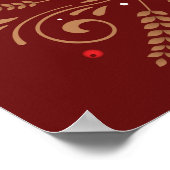 24x24の最初のノールクリスマスポスター ポスター (角)