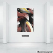 24x24インチトレンド抽象芸術アート白黒粉末 キャンバスプリント