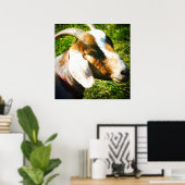 24x24マットポスター。ヤギ。パーソナライズ！ ポスター (ホームオフィス)