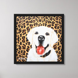 24x24ロンドンザイングリッシュゴールデンレトリバー キャンバスプリント