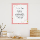 24x30主の祈りの言葉ポスタープリント ポスター (キッチン)