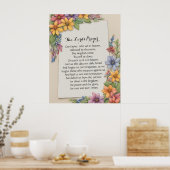 24x30主の祈りの言葉ポスタープリント ポスター (キッチン)