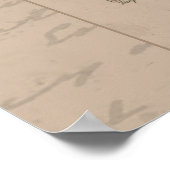 24X30植物性フランスのイラストレーションスイートピー ポスター (角)