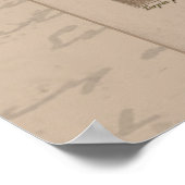 24X30植物性フランスのイラストレーションスパイダーラン ポスター (角)