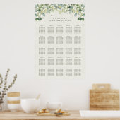 24x36インチ25テーブル8座席表ポスター ポスター (キッチン)