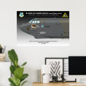 24x36 B-52G "Old Crow"ポスター ポスター (ホームオフィス)