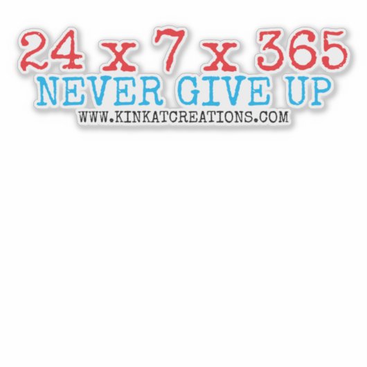 24X7X365 シール (正面)