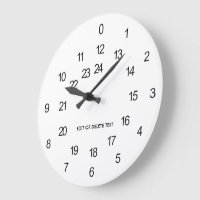 24時間カスタマイズ可能な壁時計 ラージ壁時計 | Zazzle.co.jp