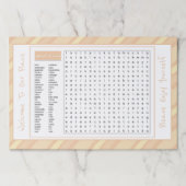 25おもしろいレストランスタイル紙ランチョンマット ペーパーパッド (正面)