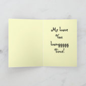 25おもしろい周年記念カード – カスタマイズ可能 カード (内部)