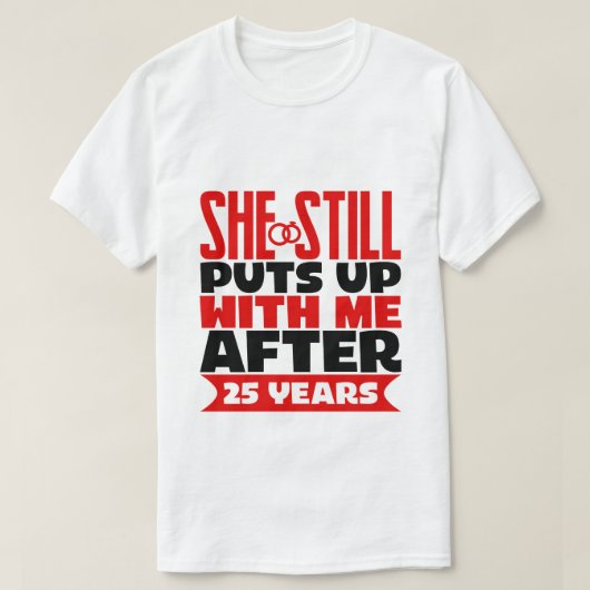 25おもしろい周年記念ワードアートファーザー Tシャツ (デザイン正面)