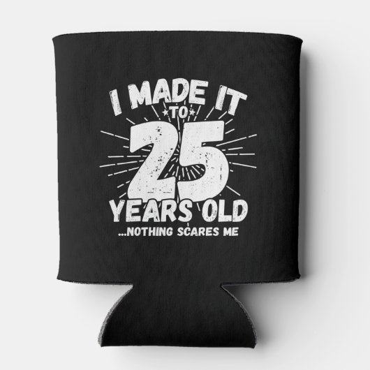 25おもしろい誕生日引用文皮肉25歳 缶クーラー (裏面)