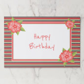 25かわいらしハッピーバースデープレイスマット ペーパーパッド (正面)