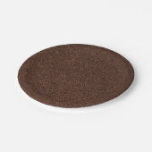 25のブラウンのグリッターのプリントの輝きのパーティーの供給 ペーパープレート (アングル)