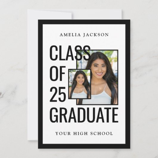 25のモダンクラスの写真オープンハウス 招待状 (正面)