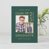 25のモダンクラスの緑2の写真オープンハウス 招待状 (スタンド正面)