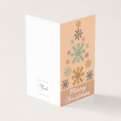 25のモダンピンクのクリスマスカードパック (外部)