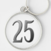 25の大きな数 キーホルダー (正面)