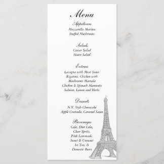 25の結婚Parisメニューラベル メニュー