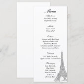 25の結婚Parisメニューラベル メニュー (正面/裏面)