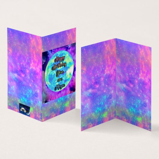 25の魔法カスタム誕生日カードセット (内部&外部)