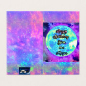 25の魔法カスタム誕生日カードセット (外部フラット)