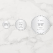 25エレガントシルバ結婚ー記念日 コンフェッティ (正面)