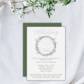 25エレガント周年記念パーティー招待状フ実在ロイル 箔招待状