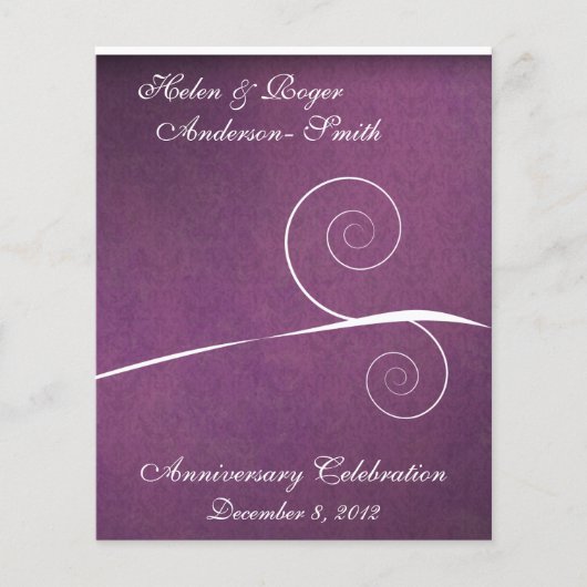 25エレガント周年記念パープルダマススワール (正面)