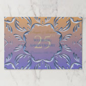 25エレガント結婚周年ランチョンマット ペーパーパッド (正面)