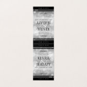 25エレガントth Silver 結婚's Anniversary Table Card (外部フラット)