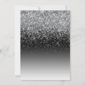 25エレガントth Silver Sparkle 結婚's Anniversary 招待状 (裏面)