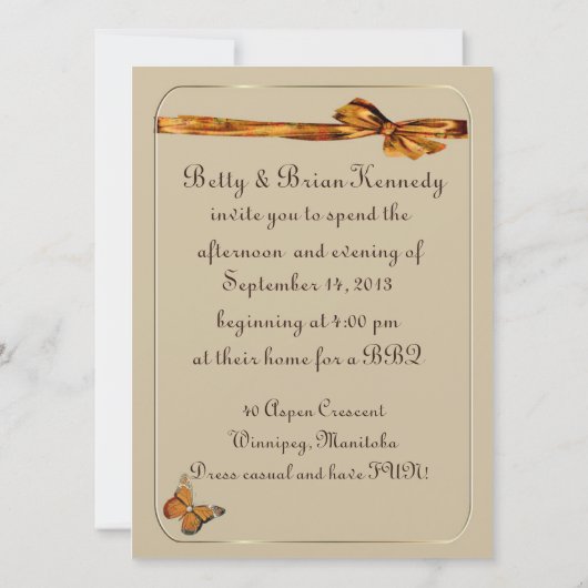 25カジュアル周年記念招待状 招待状 (裏面)