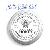 25カスタムMason Jar Honey Labels 2.25" with Bee シール