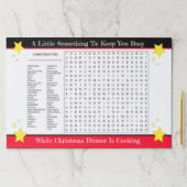 25クリスマスワードスタイル検索紙プレイスマット ペーパーパッド (インサイチュ)