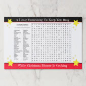 25クリスマスワードスタイル検索紙プレイスマット ペーパーパッド (正面)