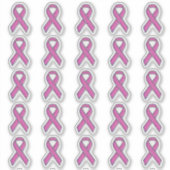 25クロームスタイルプリントピンクリボン認識度 シール (正面)