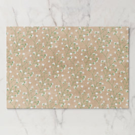 25シーツ赤ちゃんの息かわいいボホ結婚のラッピング ペーパーパッド