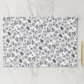 25シートハニービーツフローラブラック&ホワイトラッピング ペーパーパッド (インサイチュ)