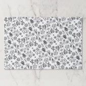 25シートハニービーツフローラブラック&ホワイトラッピング ペーパーパッド (正面)