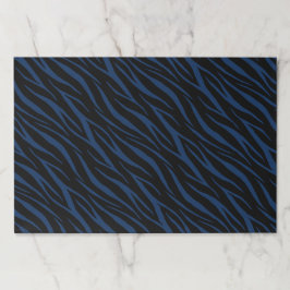 25シートブラックネイビーブルーゼブラビジネスギフトラップ ペーパーパッド