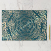 25シートマンダラアートボホ金ゴールドターコイズ包装 ペーパーパッド (インサイチュ)