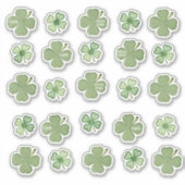 25スポッテッドシャムロックビニールステッカーのセット シール (正面)