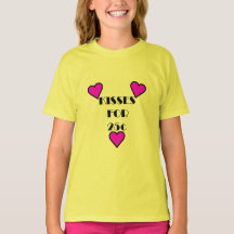 25セントのキス - ガールズベーシックTシャツ