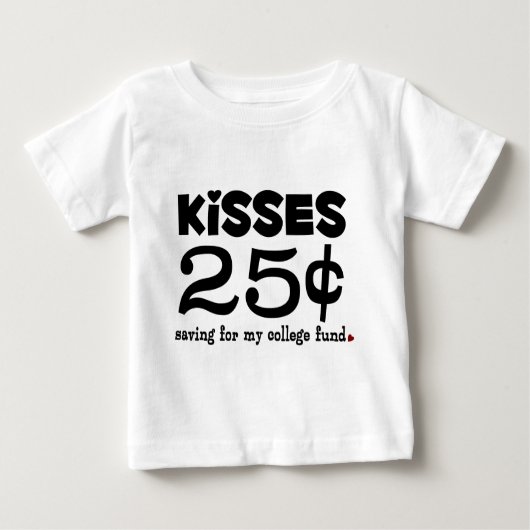 25セントキス ベビーTシャツ (正面)