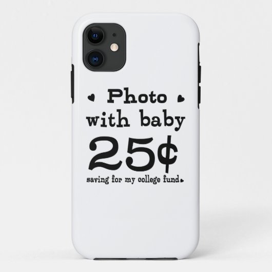 25セント写真付きベビー Case-Mate iPhoneケース (裏面)