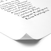 25テーブエレガントルが座席表を見つける ポスター (角)