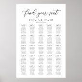 25テーブエレガントルが座席表を見つける ポスター (正面)