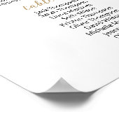 25テーブル席の座席表プランを見つける ポスター (角)